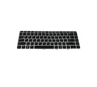 mophrati Tastiere Cornice argento No Point Stick Accessori per laptop Sostituzione di componenti per computer per EliteBook 840G3
