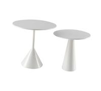 mophrati Tavolo in miniatura per casa delle bambole realistica da 2 pezzi per accessori fai da te per scena di soldati in Per scala 1:6, bianco