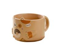 mophrati Tazze con gatti per gli amanti dei gatti Illustrazioni di affascinanti Le tazze da caffè con impilabili contengono generose 10 once della bevanda preferita, Cachi, 300 ml