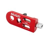 mophrati Tendicatena per Bicicletta Leggero e Regolabile, Semplice ed Efficace, Protezione Universale per tendicatena per Bicicletta, a velocità Singola, Rosso, 72.7x26.5x14.2 mm