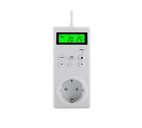 mophrati Termostato con Presa Intelligente Rimovibile Funzionamento a Batteria Ripristinabile Pulsante di Sicurezza per Bambini Termostati di Controllo Retroilluminazione