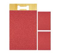 mophrati Tiragraffi per unghie per cani, carta vetrata resistente, migliora il processo di cura degli artigli, tiragraffi per cani per una comoda lima per unghie in legno, per per, Rosso, 40x22cm