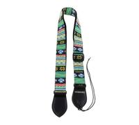 mophrati Tracolla per chitarra hawaiana, gancio per ukulele, in cotone resistente e resistente, per mini chitarristi che vogliono godersi la musica, con estremità in pelle e cintura per mini ukulele.