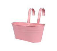 mophrati Vaso da Fiori sospeso Multiuso con Diversi Colori Arcobaleno Fioriere da Balcone in Rimovibili Appendere alla ringhiera, Rosa