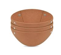 mophrati Vaso rotondo a cestello da 3 pezzi, rivestimento in tessuto. Drenaggio e circolazione dell'aria, riutilizzabile, a prova di uccelli, per interno ed esterno.