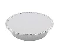 mophrati Vassoio per flan rotondo Piatti per flan e torte antiaderenti e resistenti al calore Sicuri per vassoi in foglio di alluminio con coperchi di carta, 23 * 5 cm18*4.5 cm