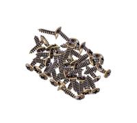 mophrati Viti di montaggio per piastra antigraffio per basso elettrico da 50 pezzi Installazione semplice con parti di basso per chitarra in metallo leggero, Bronzo 3x12mm, 50 pezzi