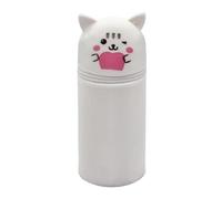 MOPQMKT Astuccio per Penna in Silicone Astuccio 2 in 1 Morbido Kawaii Gatti Portapenne Animali Dolci Tavolo Chiusura con Cerniera Borsa di Stoccaggio Bambini E Ragazzi Cancelleria Scolastica…