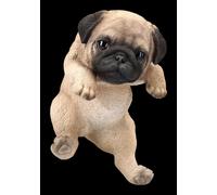 Mops Cuccioli Figura Come Blumentopf-Hänger - HotAnt Animale Decorativo H 18 CM