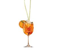 MOPZIJA aperol Widget，aperol spritz，Aperoli -Ciondolo creativo in acrilico a forma di bicchiere da cocktail, Spruzzatore APERITIF, Holy Aperoly, per auto con profumo arancione