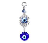 MOPZIJA Occhio Turco, Amuleto da Parete con Occhio Blu Turco, Vetro Evil Eye Ciondolo Amuleto, Malocchio Auto Decorazione da Parete, per Decorazione per Casa, Good Luck Ornament,occhio di allah