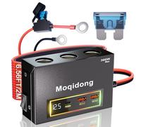 Moqidong Presa Accendisigari 12V: 15A Presa USB Auto Illuminata Accendisigari USB PD30W USB 12V 2x QC3.0 Prese USB per 12V Camper Presa 12V Barca Voltmetro per Auto Presa 12V Auto Accendisigari 12V