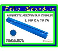 Moquette Acustica Adesiva da Rivestimento Colore BLU COBALTO 140 X 70 cm