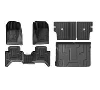 Moquette Autovettura Per GWM Per WEY Per TANK 300 2025-2022 Tappetini TPE Auto Benzina Ibride Impermeabili Set Completo Bagagliaio Rivestimento Vano Carico Adatti Tutte Tappetini Auto Regolabili(6PCS
