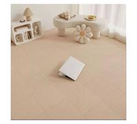 Moquette Pavimento 1-30PCS Self Adhesive Carpet Tile Easy Peel Stick Soundproof Office Floor 30PCS Sticker Square Mat(Khaki,30x30cm 30pcs)