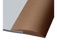 Moquette Pavimento Soglia Striscia Profilo di Transizione da Legno a Piastrella, Plastica Morbida Antiscivolo Bordo del Tappeto per Porte, per Pavimento con Differenza di Altezza di 0,3 cm/0,1" (Lunghezza Marrone)
