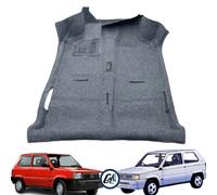 MOQUETTE PAVIMENTO TAPPETO PREFORMATO NERO BATTITACCO LATO GUIDA FIAT PANDA 141