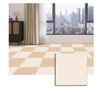 Moquette per Pavimenti 30x30CM Antiscivolo Piastrelle per Pavimenti Facili Moquette Autoadesive per Ufficio Casa Lavabile per Soggiorno Corridoio,Beige,16 Pezzi
