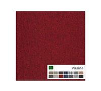 Moquette per Pavimento al Metro - Tappeto Componibile su Misura, Mattonelle in Tessuto per Interni in 14 Colori - 4 pezzi da 50x50 cm (1 m²) - Rosso