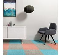 Moquette quadrotte autoadesive, Piastrelle autoadesive per Moquette, 9 Pezzi, residenziali, Staccabili e attaccabili, Resistenti all'Usura, Facili da Fare, Antiscivolo, applicabili a
