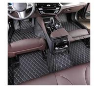Moquette Tappetini auto in pelle PU per BMW Serie 1 i4 2022, accessori interni antiscivolo Tappetini(Beige nero)
