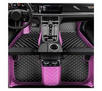 Moquette Tappetini auto in pelle PU per VW per Jetta 2023 2024 2025 antiscivolo impermeabili accessori interni Tappetini(Viola)