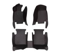 Moquette Tappetini auto personalizzati 5D per Jeep per Patriot 2009 2010 2011 2012 2013 2014 2015 2016 2017 Accessori interni Regali Tappetini(Nero rosso)