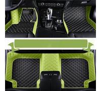 Moquette Tappetini in pelle per auto per Genesis G80 2021 2022 2023 Diamon Carpets Accessori interni impermeabili Tappetini(Verde scuro)