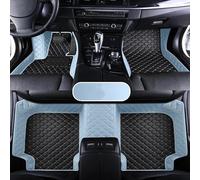 Moquette Tappetini in pelle per auto per Genesis G80 2024 Diamon Carpets Accessori interni impermeabili Tappetini(Blue Black)