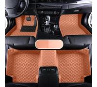 Moquette Tappetini in pelle per auto per Hyundai i10 2014 2015 2016 2017 2018 2019 Accessori interni impermeabili Tappetini(Marrone)
