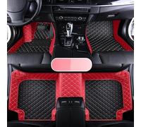 Moquette Tappetini in pelle per auto Per Nissan Per Qashqai Per Rogue Sport 2020 2021 2022 2023 Interni impermeabili Tappetini(Red Black)