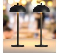 Moragin Confezione da 2 lampade da tavolo a LED senza fili, ricaricabili, a batteria, IP65, impermeabili, per patio, ristoranti, casa, cena, illuminazione da tavolo, controllo touch e dimmerabili