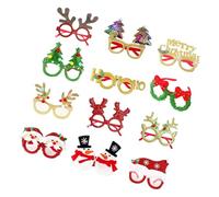 Morain Accessori per celebrazione di Natale Occhiali eleganti Occhiali in tessuto non tessuto traspirante per interni ed esterni evento in tessuto non tessuto Eyewear