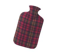 Morain Borsa dell'acqua calda sigillata in gomma riutilizzabile con apertura elastica regolabile Design a scacchi lungo sollievo dal calore Borsa dell'acqua calda Design a scacchi