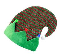 Morain Cappello unisex da elfo, cappello natalizio in pile per le vacanze, leprechaun allegro, streetwear, blingbling berretti, cappello a righe, cappelli di Natale per adulti