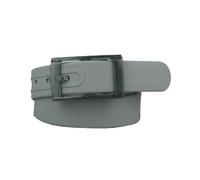 Morain Cintura in vita, semplice da adulto, unisex, opaca, vintage, fibbia in silicone, alla moda, rettangolare, con fibbia per controllo di sicurezza, grigio, The belt is about 3.5cm wide and 116.5cm