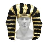 Morain Copricapo da faraone egiziano King TUTS accessori per costume da faraone cappello re TUTS copricapo per Halloween Pasqua costume