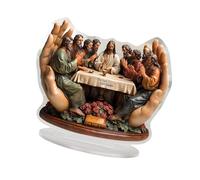 Morain L'ornamento dell'ultima cena in acrilico robusto ispira la decorazione della scrivania per la scultura religiosa acrilica della stanza di studio