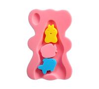 Morain Morbido e sicuro tappetino da bagno per bambini a forma di cartone animato, delicato e sicuro per neonati, tappetino in spugna per bambini