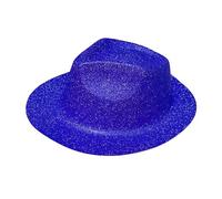 Morain Novità scintillante Fedora Cappello Unisex Adulto Polvere Brillante Cowboy Cap Fancy Dress Accessori Costume Costume