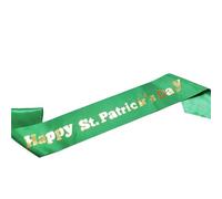 Morain Patricks Day Green Sash Tracolla Bow Fascia Testa Bopper Irlandese Cerchietto per Capelli Accessorio per Costume Forniture per Feste Decorazioni per Capelli Confortevoli
