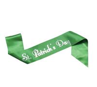Morain Patricks Day Green Sash Tracolla Bow Fascia Testa Bopper Irlandese Cerchietto per Capelli Accessorio per Costume Forniture per Feste Decorazioni per Capelli Confortevoli