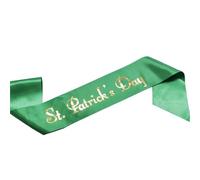 Morain Patricks Day Green Sash Tracolla Bow Fascia Testa Bopper Irlandese Cerchietto per Capelli Accessorio per Costume Forniture per Feste Decorazioni per Capelli Confortevoli