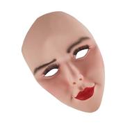 Morain Riutilizzabili lavabili Full Face Covers Costume Accessorio Silicone Texture Per feste a tema Escape Room E Festival Silicone Full Face Per Halloween