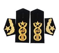 Morain Spalline per spalle uniformi, spalline, spalline, collare, fiore, per accessori uniformi professionali