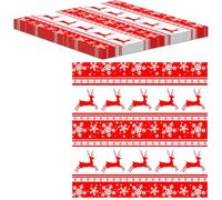 MORAINJAY 100 Fogli Carta Oleata per Alimenti, Carta da Imballaggio Impermeabile e Antigrasso per Panini, Hamburger, Patatine Fritte, Formaggio e Pasticceria, Natale (30x30cm)