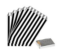 MORAINJAY 100 Pezzi Sacchetti Carta Nero Piccoli,13x18cm Buste Regalo Sacchetti Alimenti|Caramelle|Cioccolatini|Biscotti,Party Bag per Halloween,Natale,Feste,Matrimoni