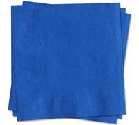 MORAINJAY 20 Pezzi Tovaglioli Carta per Feste,33x33cm Bleu Tovaglioli Biodegradabile di Usa e Getta,Tinta Unita Bleu Cocktail Napkins per Compleanno,Giardino,Ristorante e Matrimonio Decor