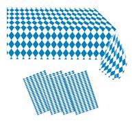 MORAINJAY 4 tovaglie per Oktoberfest, 130 x 220 cm, impermeabili, in polietilene, per feste in Baviera e Monaco, per feste e feste in Baviera, decorazioni per la tavola