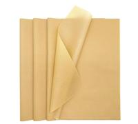 MORAINJAY 60 Fogli di Carta Velina Cachi, carta crespa, per Confezioni Regalo, Artigianato Fai da Te, Compleanno, Matrimonio, Natale, Halloween, Carta Imballaggio Regali (50x70 cm)